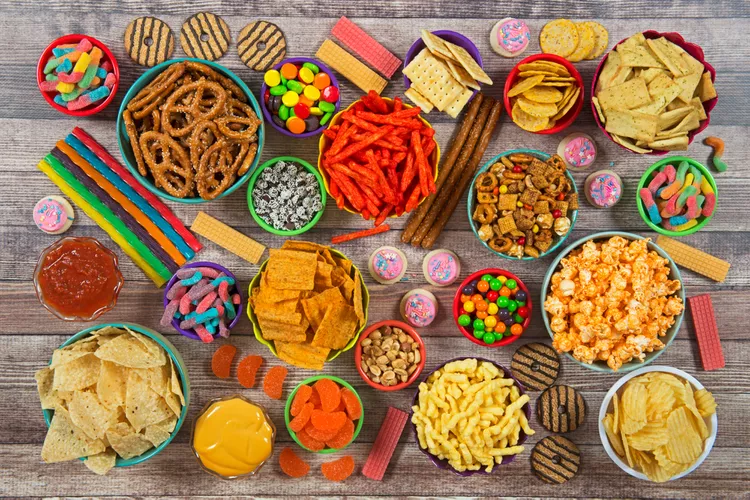Examples of ultra-processed foods with long ingredient lists